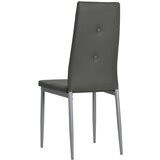  Jedilni stoli 6 kosov umetno usnje sive barve, (20948112) | Shoptok.si
