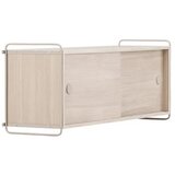 Venture Home zidna polica s ormarićem Paris 35 &amp;times; 48 &amp;times; 122 cm, izbijeljena (whitewash) Slike