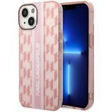 Karl Lagerfeld Originalen ovitek KLHCP14SHKLSPCP ovitek zaščita za iPhone 14 6.1 Mono Vertical Stripe - roza | Shoptok.si