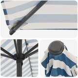  Vrtni Parasol s Podnožjem Pravokutni 2,7 x 2,7 m Poliester Plava 270 x 270 cm | Shoptok.si
