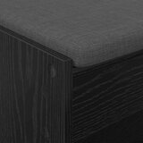  Haldna klop z blazino s polico Črna Orehovina 103 x 38 x 45 cm, (5000155686) | Shoptok.si