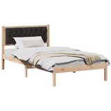  Okvir za krevet s uzglavljem Crna 100 x 200 cm tkanina | shoptok.hr