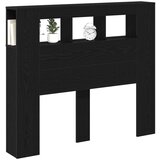 STORAGE Headboard s LED svjetlima Crni hrast 120x18 5x103 5 cm | shoptok.hr