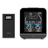 Hama meteorološka stanica La Comera s vanjskim senzorom, bežicna, alarm crna | shoptok.hr