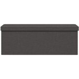  Klupa za pohranu sklopiva od umjetnog platna tamnosiva - Tamno siva 110 x 38 x 38 cm | shoptok.hr