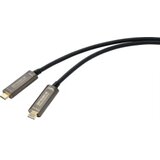 SpeaKa Professional USB-C® priključni kabel USB-C® vtič\, USB-C® vtič 15.00 m črna SP-9505616 TPE plašč USB-C®-Display kabel, (20416929) Cene