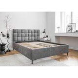 Miuform Sivi tapecirani bračni krevet s podnicom 180x200 cm Eve – | shoptok.hr