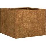 Maison Chic Cvetlični Lonec - Cvetlično korito Rusty 40x40x30 cm Vremensko odporno jeklo, (21788588) | Shoptok.si