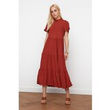 Trendyol Ženska haljina širokog kroja crveno crveno cene