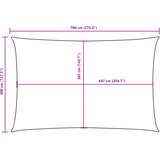  Jedro protiv sunca od tkanine Oxford pravokutno 4 x 7 m bež | shoptok.hr
