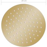  Glava za tuš od nehrđajućeg čelika 20 cm okrugla zlatna | shoptok.hr