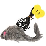INF Door-Hanging Plush Mouse Cat Toy — Pack of 5, Triangular Clip, (5000158611) Cene