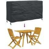 vidaXL Prevleka za zunanje pohištvo Črna 180 x 70 x 90 cm 210D | Shoptok.si