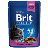 Brit Premium Cat komadići u umaku s piletinom i puretinom, vrećica 100 g | shoptok.hr