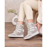 Resti Grey women's sporty boots on a Pamstinsa heel Cene