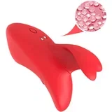 brezžični prstni vibrator (rdeč)