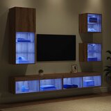 TV zidne jedinice s LED-om S LED lampica 5 pcs Umjetnički hrast | Eponuda.ba