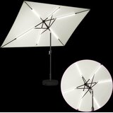  Suncobran za vrt s LED svjetlima i postoljem 200 x 300 cm | Shoptok.si