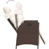  7-dijelni vrtni blagovaonski set s jastucima poliratan smeđi | shoptok.hr