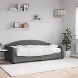  Dnevni krevet s madracem tamnosivi 90 x 190 cm od tkanine | Eponuda.com