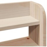 vidaXL Okvir za krevet s uzglavljem 135 x 190 cm od masivne borovine | shoptok.hr
