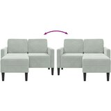 SOFA 2-sjed s ležaljkom u obliku slova L svijetlo siva 125 cm | shoptok.hr