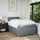  Krevet s oprugama i madracem svjetlosivi 120x190 cm od tkanine | shoptok.hr