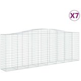 Lučne gabionske košare 7 kom 400x50x140/160cm pocinčano željezo | shoptok.hr