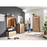 Voleo omara za čevlje črna, hrast artisan | Shoptok.si