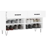  Klupa za cipele bijela 102 x 35 x 55 cm od konstruiranog drva | shoptok.hr