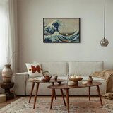  Slika - Hokusai Katsushika – The Great Wave off Kanagawa 90x60 U crnom drvenom okviru | shoptok.hr