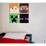  Minecraft slike - najbolji likovi na platnu - alex, steve, enderman, creeper () | ePonuda.com