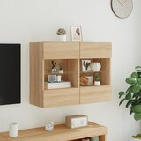  Zidni TV ormarić s LED svjetlima boja hrasta 78,5x30x60,5 cm | shoptok.hr