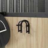  Zidni stalak za uzde crni željezni | shoptok.hr