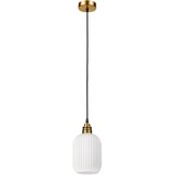  Visilica na sajli HECTOR 1xE27/15W/230V, bela/mesing, fi 14 cm | Eponuda.com