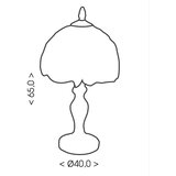  Brilagi - Tiffany vitražna stona lampa SIENNA 1xE27/60W/230V | Eponuda.com