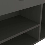  Klupa za cipele s jastukom siva 104 x 30 x 49 cm od iverice | shoptok.hr