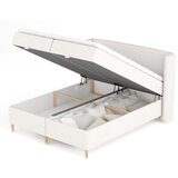 Maison de Rêve Kremno bela boxspring postelja s prostorom za shranjevanje 200x200 cm Monpelli – | Shoptok.si