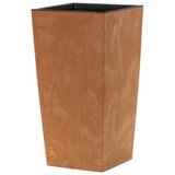 Prosperplast saksija kvadratna visoka reljefna - terakota R624 / 32×32×60 cm Cene