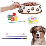 Creative Set Dog Bowl For Painting Paints Brushes DIY 6 pcs. | Shoptok.si