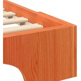  Krevetna konstrukcija Smeđa 80 x 220 cm Čvrsto borovo drvo | shoptok.hr