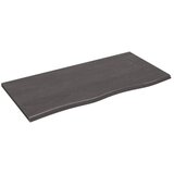 vidaXL Zidna polica tamnosiva 100 x 50 x 2 cm od obrađene hrastovine Cijene