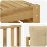  Set vanjskih sofa 6 kom. Bijela i bež Poliester | shoptok.hr