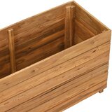 In posuda za sadnju 100x40x55 cm od reciklirane tikovine i čelika | shoptok.hr