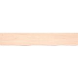  Stenska polica 180x30x(2-4) cm neobdelana trdna hrastovina | Shoptok.si