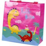  Dinosaur Gift Bag Pink 23cm x 21.5cm x 11cm | shoptok.hr