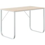 vidaXL Stol za računalo bijeli i boja hrasta 110x60x73 cm od iverice | shoptok.hr