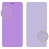 Rebel ACTIVE Strunjača prostirka za jogu, pilates i fitnes, 200x90 cm, debljina 1 cm, materijal TPE, ljubičasta boja, model RBA-3159-2PU Slike