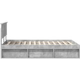  Konstrukcija postelje Beton 120 x 200 cm Masivno borovo les, (5000103451) | Shoptok.si