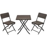  Balkonski set sto sa dve stolice crni Tisa 005 | ePonuda.com